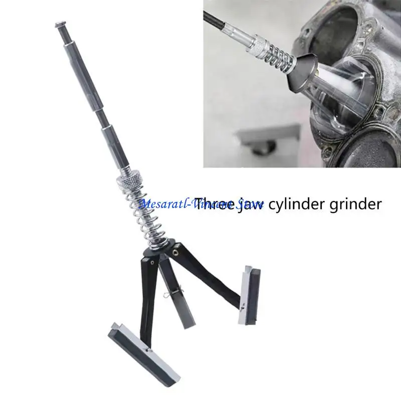A70F Engine Cylinder Hone Tool 19-250mm Adjustable Deglazer 1-1/8'' to 4'' Stones