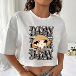 Suga Agust D Tour  Shirt Women Crop Tops Girl Fashion Summer Crewneck Short Sleeve T-shirt