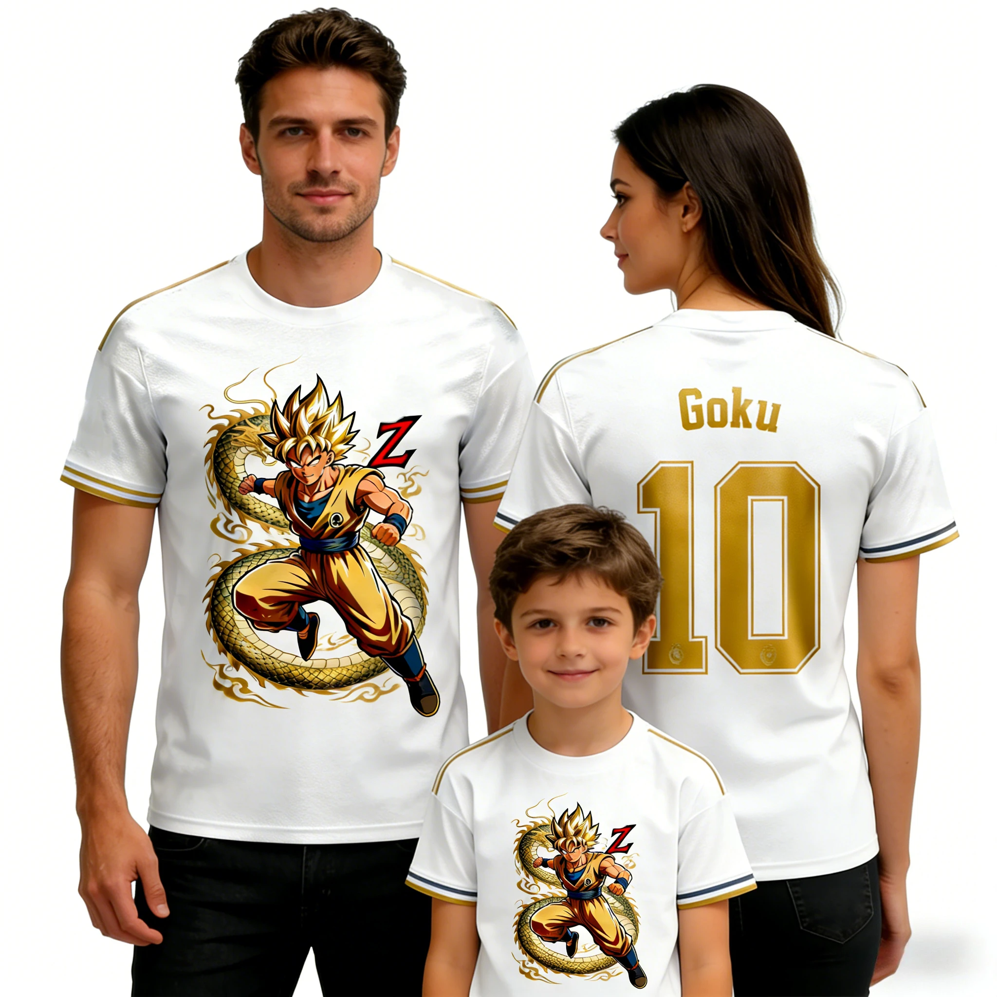 2026 Summer Dragon Ball Retro Fitness T-shirt Men's Oversized 3D Printed Short-sleeved Family Unisex Children's Sports Shirt