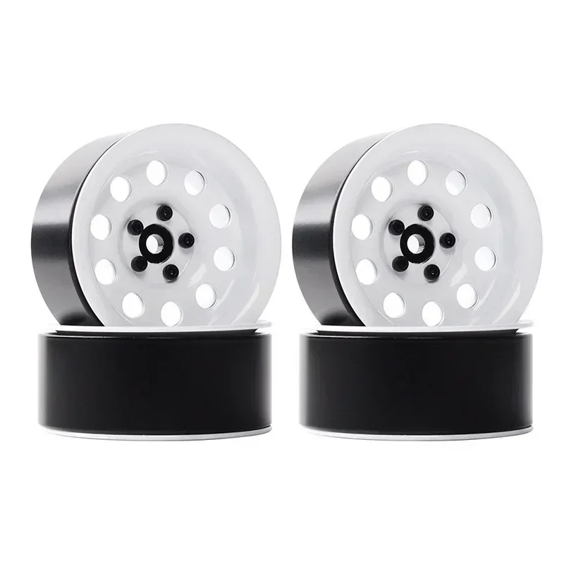 4 قطعة حافة عجلة Beadlock معدنية 2.2 بوصة لـ 1/10 RC الزاحف المحوري SCX10 RR10 90053 AX10 الشبح 90056 90045 90048