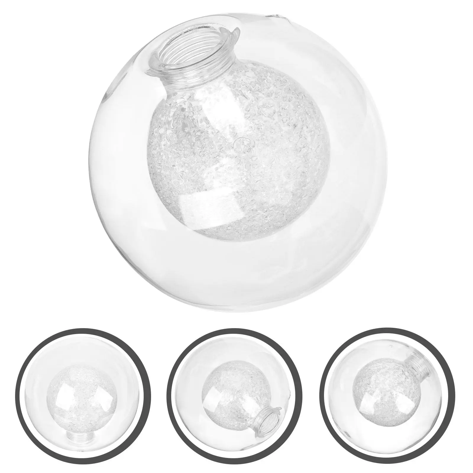 

Glass Lamp Shade 100Mm Round Transparent Globe Light Cover for Pendant Ceiling Chandelier Lamps Replacement Modern Simple