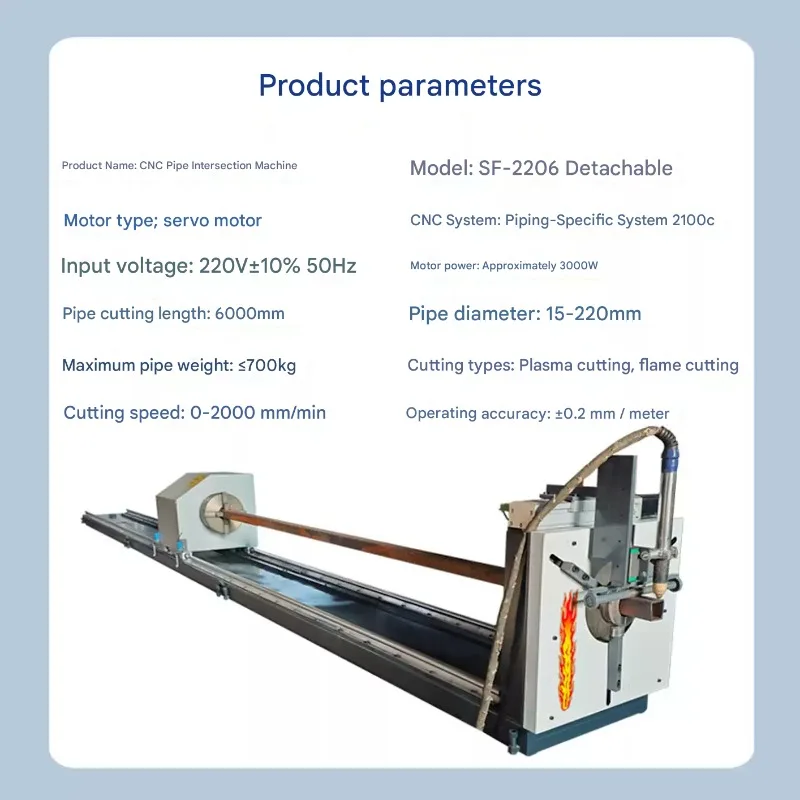 FOB Portable CNC Plasma Pipe Cutting Machine Automatic Intersecting Tube Cutter For Steel Pipe Handrail Beam Column Cutting