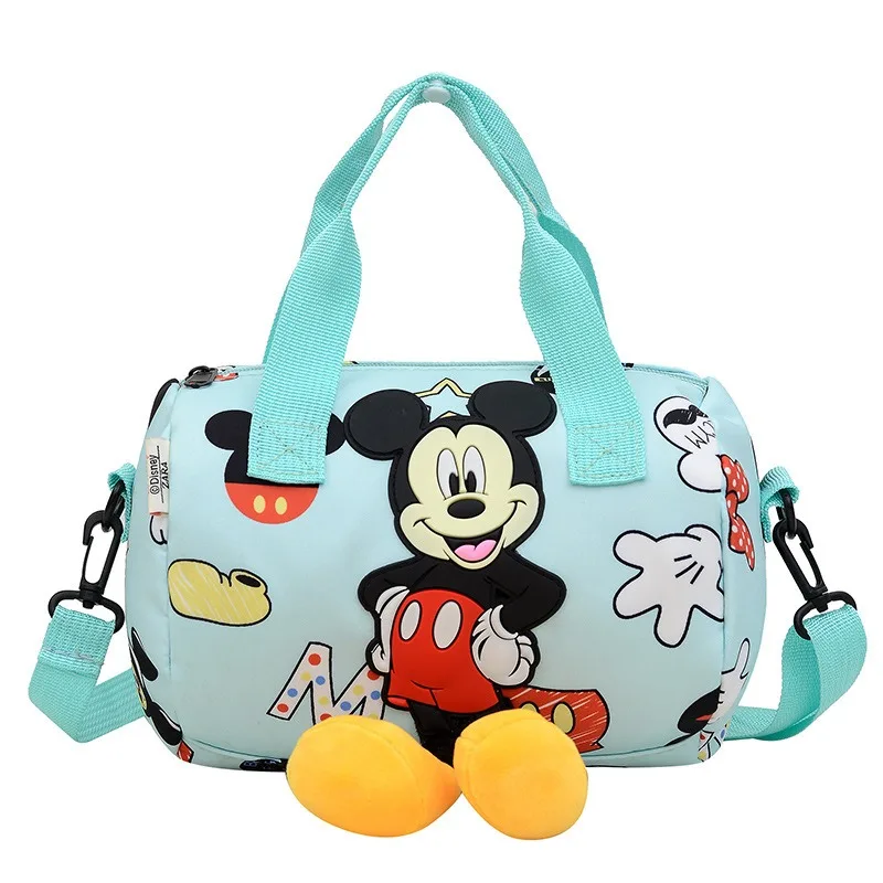 

Сумка для боулинга с принтом Микки Мауса Диснея для девочек, сумка через плечо, милая повседневная сумка-тоут для детей, подарок для детей
