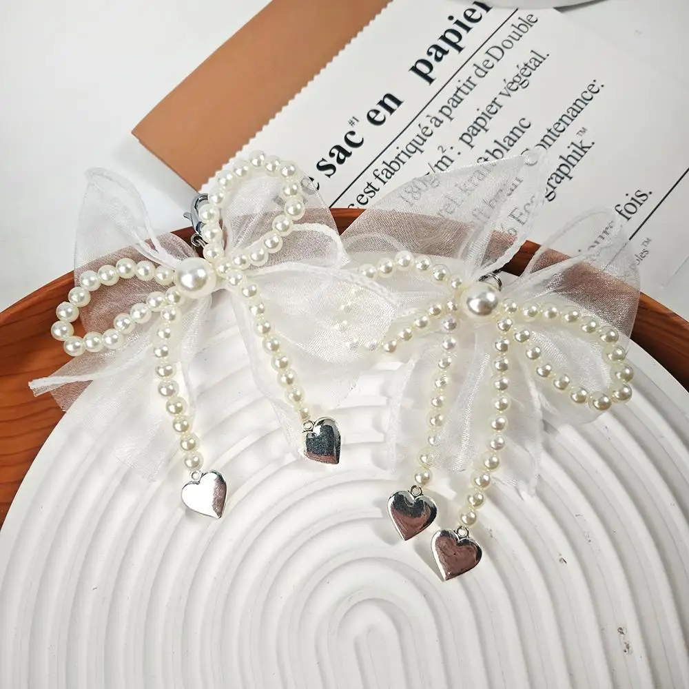 

Shoeslaces Decoration Shoe Accessories Pearl Lace 1 Pair Bowknot Shoe Buckle Chiffon Simple Elegant Fashion Bowknot Shoe Buckle