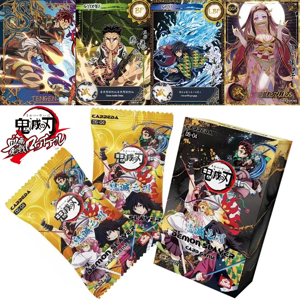 up-to-date release English version Demon Slayer DS-04 Collection card Anime Agatsuma Zenitsu And Kamado Nezuko Rare collectibles