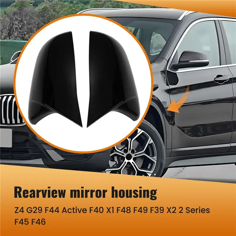 A99F-Car Side Door Rview Side Mirror Cover For BMW Z4 G29 F44 Active F40 X1 F48 F49 F39 X2 2Series F45 F46