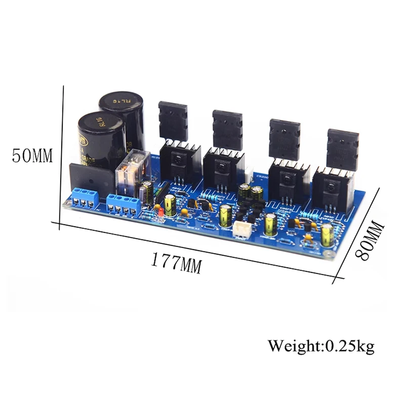 100W+100W Hifi Stereo Power Amplifier Circuit Board For Home Audio Amp DIY TTA1943 TTC5200 Direct Coupling Post Amplifier Module