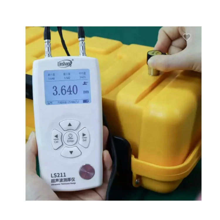 LS211 0.001mm Ultrasonic Thickness Gauge Ultrasound UT Gauge for Metal Plastic Glass Ceramics