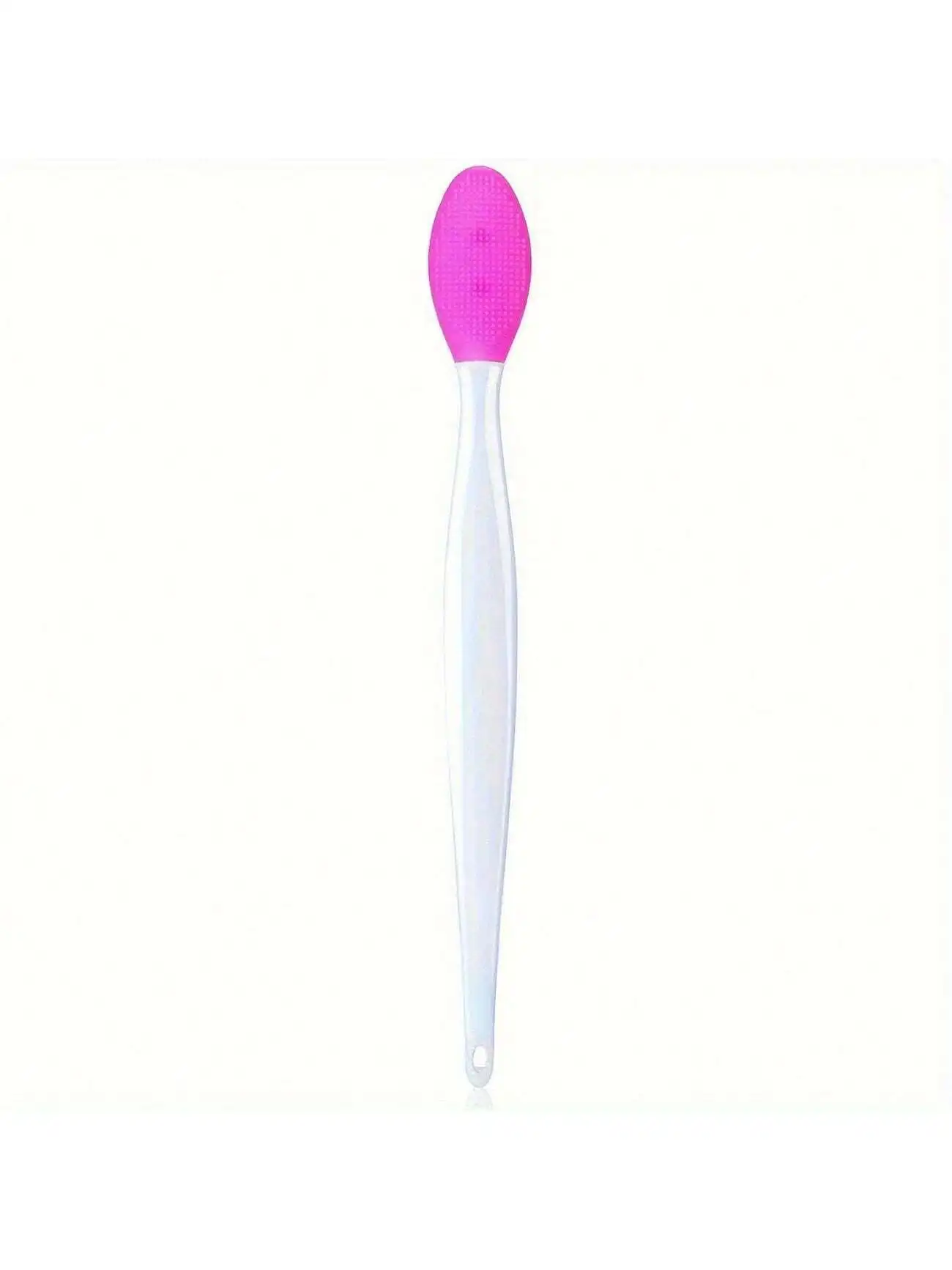 2-Piece Set Soft Silicone Manual Face Wash Brushes Light Beige Facial Cleansing Exfoliating Brushes for Blackhead Removal - Detail 1