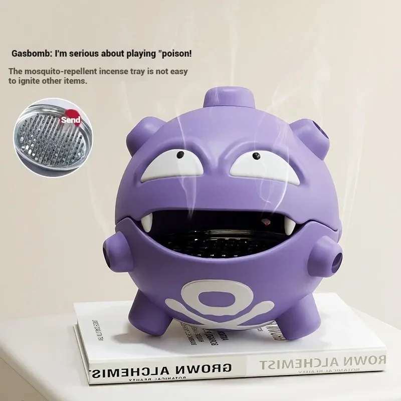 أنيمي بوكيمون Weezing البعوض لفائف صينية أرقام داخلي أصحاب البخور غرفة نوم سطح المكتب الديكور تخزين ملحقات اللعب الهدايا #5