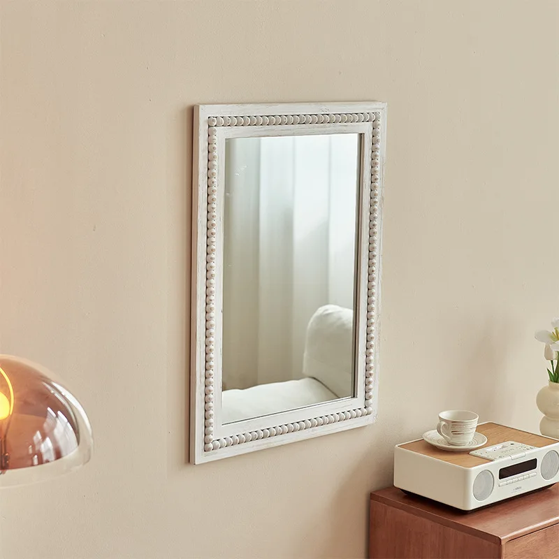 European bathroom mirror wall-mounted toilet toilet toilet washstand mirror wall-mounted hand washstand square makeup mirror