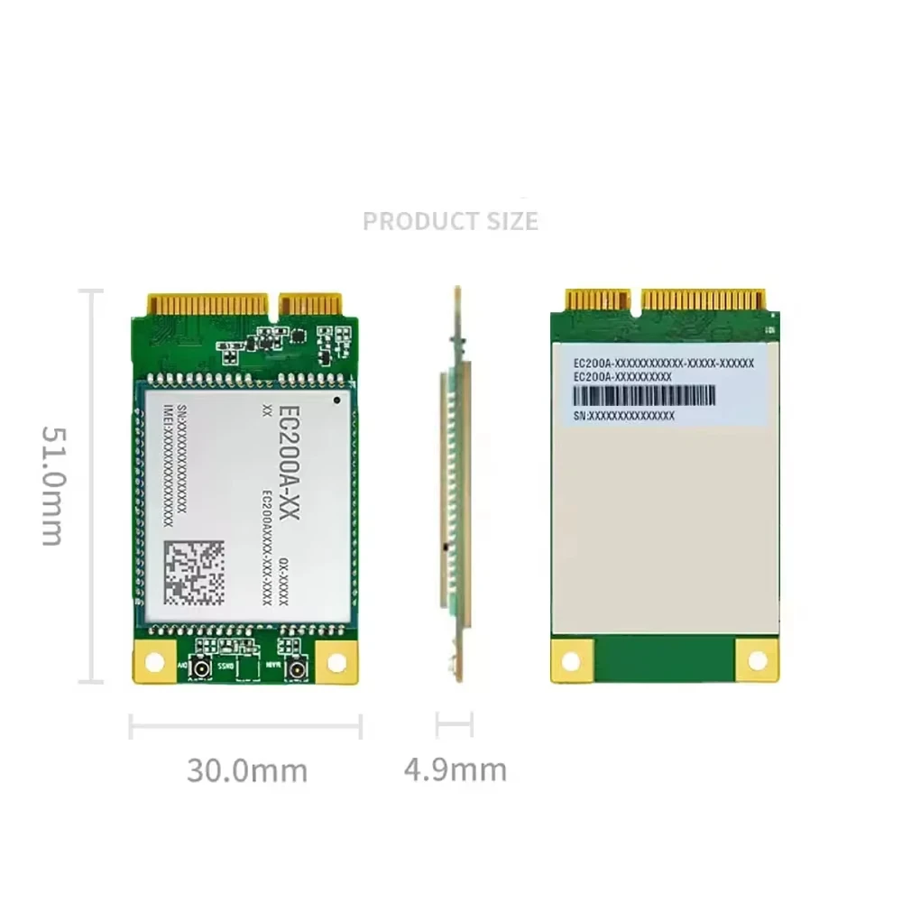 EC200A-EU LTE Cat4 MINI PCIE Module USB Adapter 4G Antenna Replace EC25-E EC21-E UC200A EG25-G EC200D EC200U Modem