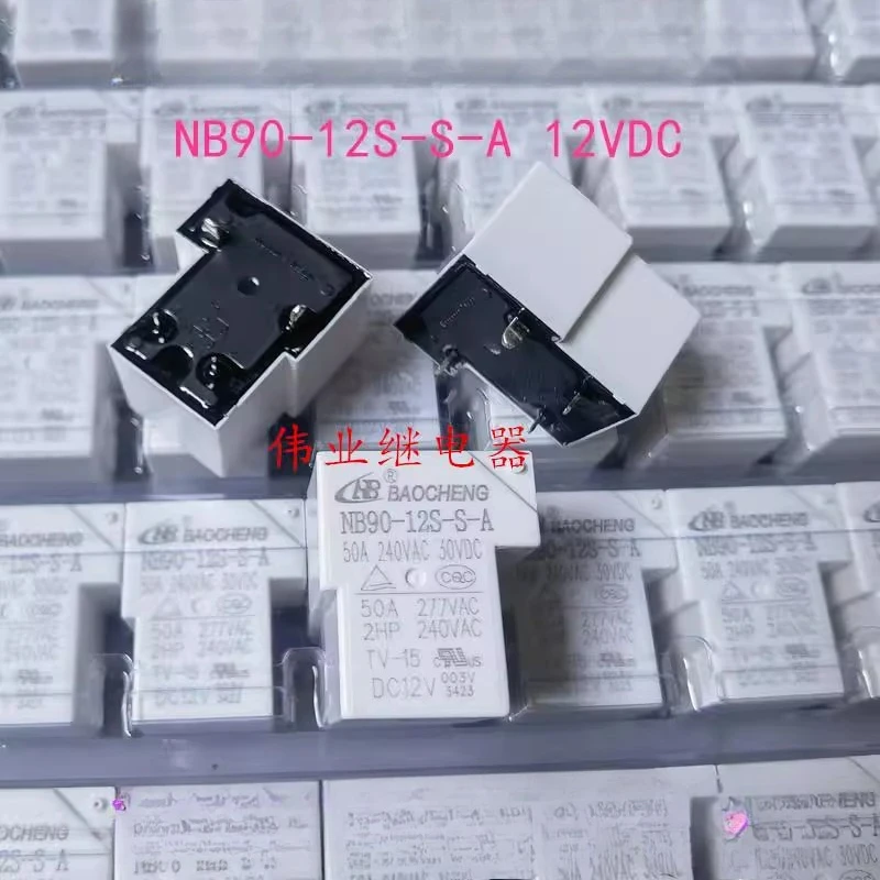 

5 шт./лот NB90-12S-S-A силовое реле новое энергетическое зарядное реле сильного тока 12 В постоянного тока 4-контактный 50 А