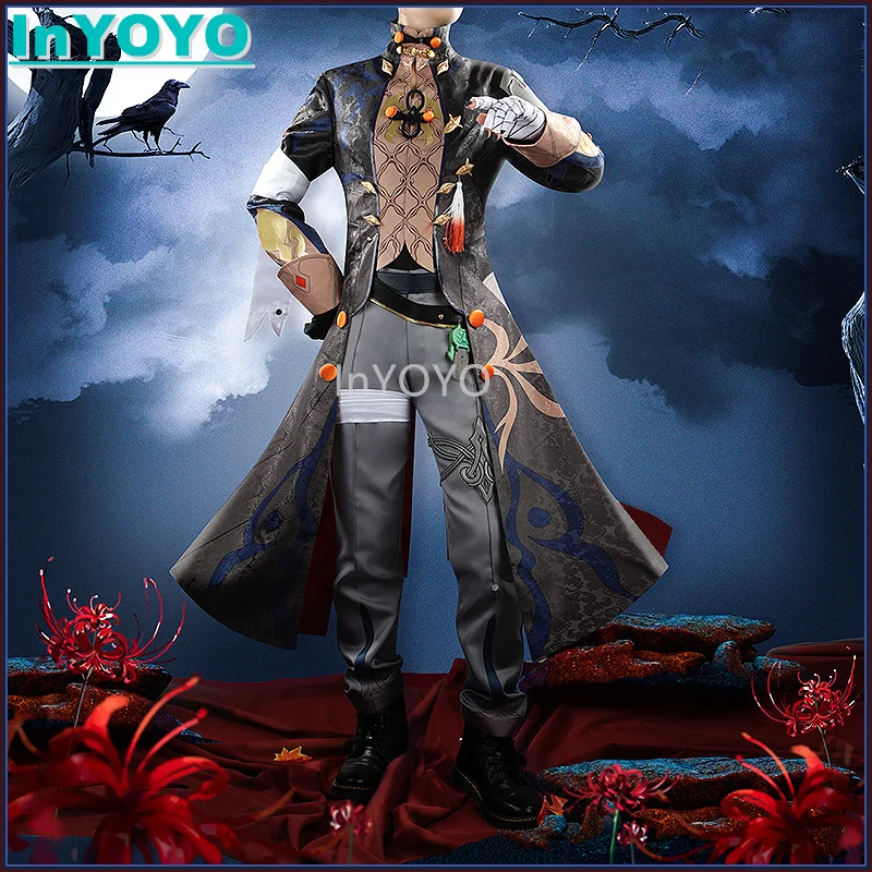 InYOYO Blade Cosplay Costume Honkai: Star Rail Star Core Hunter Ancient Game Suit Handsome Uniform Halloween Party Outfit Men