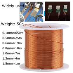 0.1mm-1.5mm diameter enameled wire, high-temperature resistant copper wire, bare wire