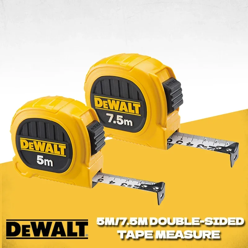 DEWALT Tape Measure 5m/7.5m Ruler Steel Wear-Resistant High-Precision Measuring Ruler DWHT36156L DWHT36158L