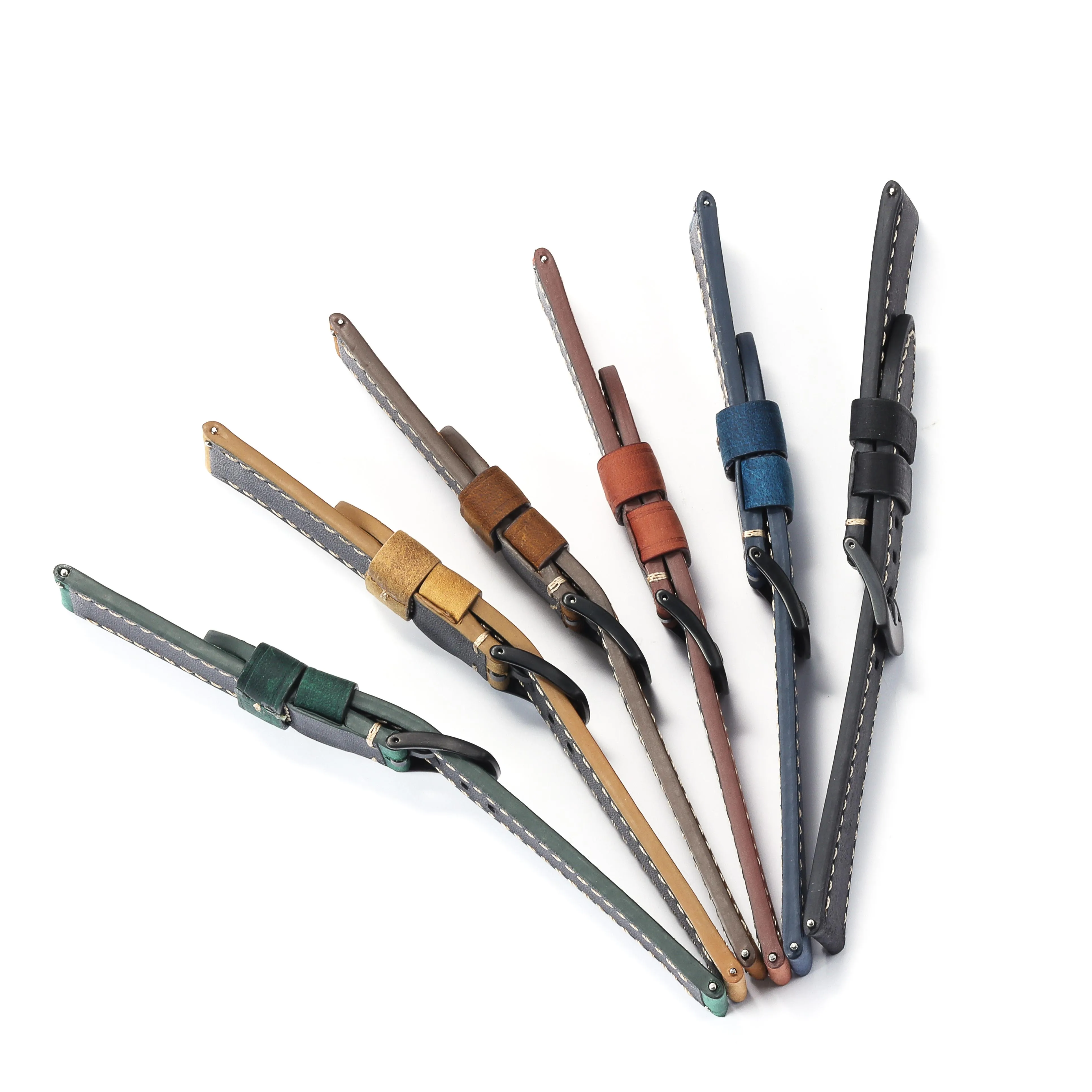 Quick Release Lederen Band 20Mm 22Mm 24Mm Koeienhuid Lederen Horloge Band Crazy Horse Lederen Waterdichte Armband mannen Vrouwen