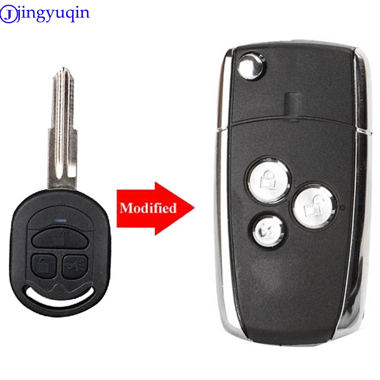 jingyuqin Modified Flip Folding Remote Key Shell Case For Chevrolet optra 2009 For Buick Excelle HRV (After 2005 year)