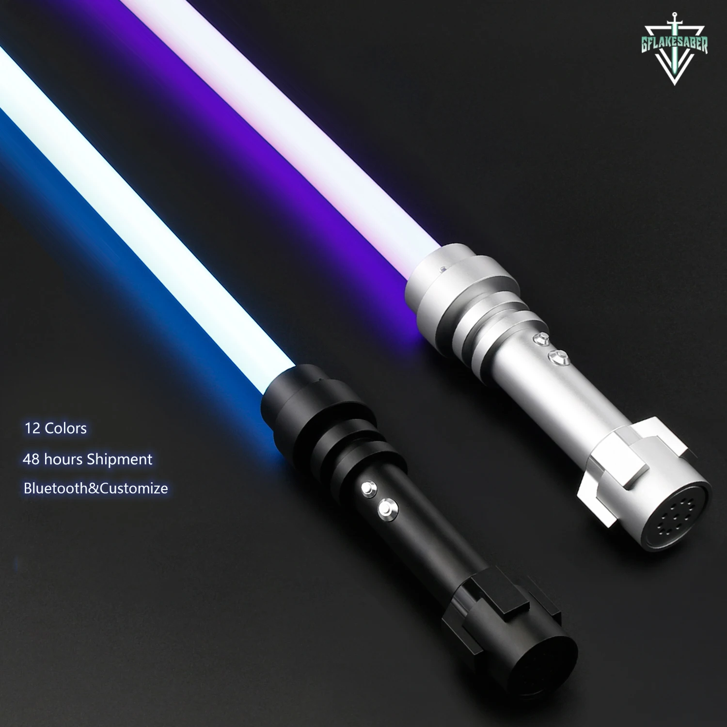 TXQSABER Mini Brick Heavy Dueling Neo Pixel Lightsaber RGB Smooth Swing Metal Hilt Light Saber with Led Blade Jedi Laser Sword