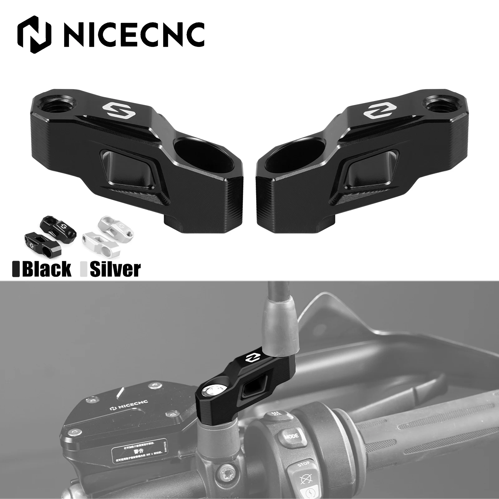 

For 2019-2024 BMW R1250GS/Adventure Motorcycle Rearview Mirror Adapter Extender Riser 35mm R1200GS R 1200GS Adventure 2013-2018