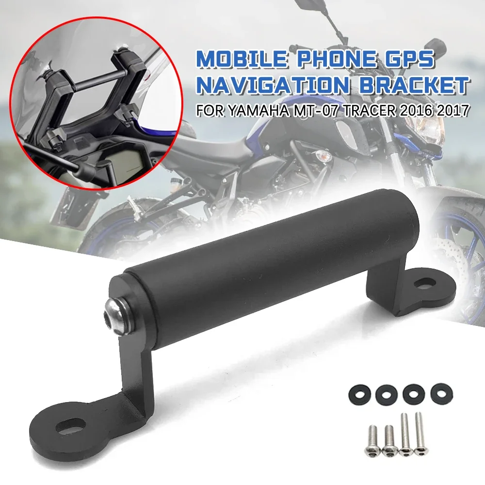 For MT-07 MT07 FZ-07 FZ07 TRACER 2016-2020 Motorcycle Accessories SMART Phone GPS Navigation Plate Bracket Holder Adapter