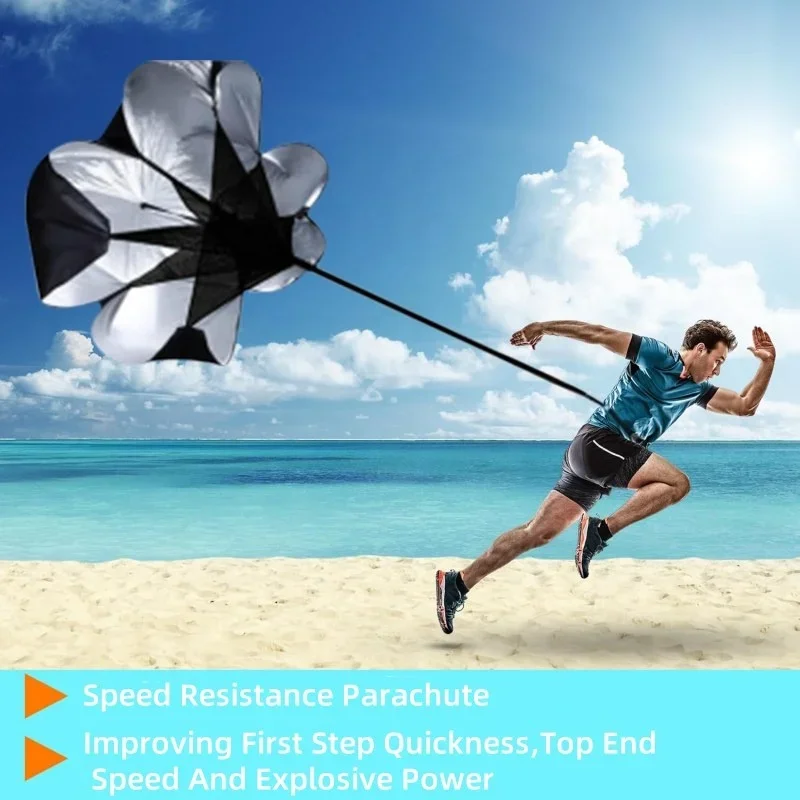 Outdoor Football Running Parachute Ladder Resistance Tubes Hurdles Soccer Marker Dish Speed Agility Training Kit Set