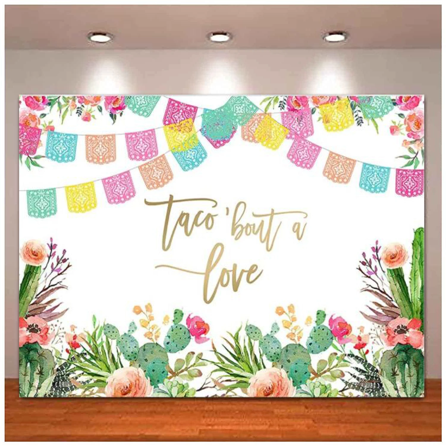 

Taco Bout Love Backdrop Mexican Fiesta Theme Bridal Shower Party Decoration Bachelorette Wedding Engagement Photo Background