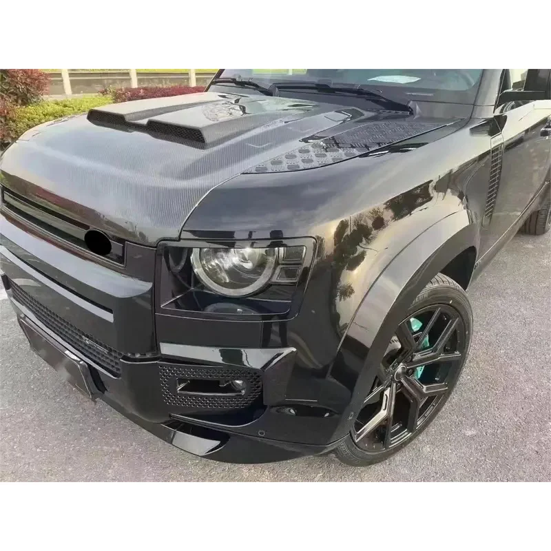 طقم هيكل بسعر المصنع لـ Defender L663 New Defender 90/110 ترقية إلى الملحقات الخارجية المصدة باللون الأسود 007 #5