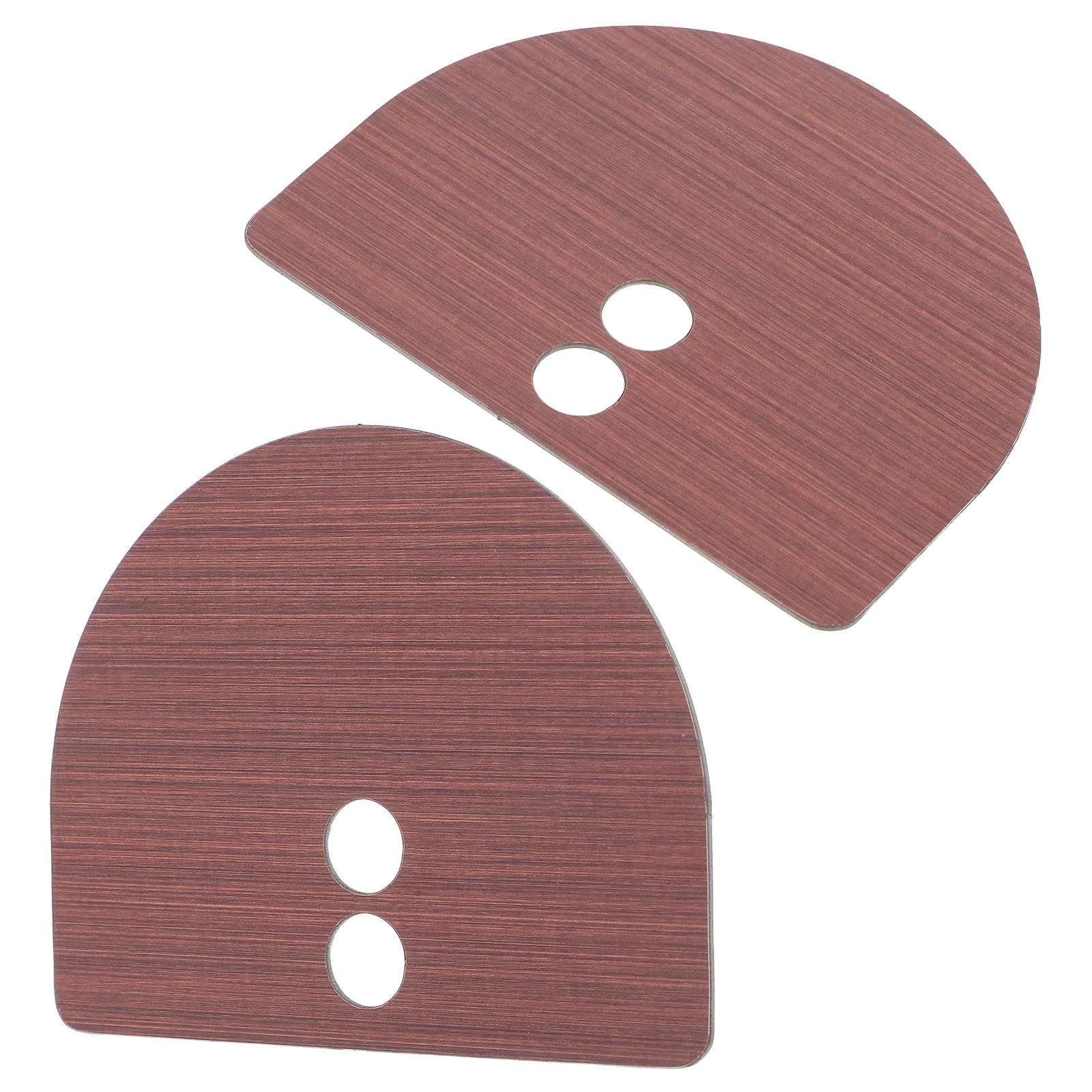 2Pcs Intelligent Deadbolt Filler Plate Keyless Entry Door Security Lock Fixing Plate Durable Waterproof Material