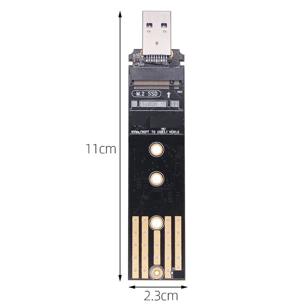 Adaptateur de convertisseur de test externe, SSD M.2 NVMe vers USB 3.1, Isabel 2, prise en charge UASP TRIM pour PCI-E, SSD M.2, 16 To, USB 3.1