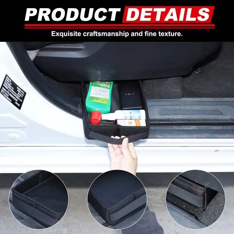 

For Toyota Tundra Under front Seat Storage Box Drawer Type Organizer Storage Lower Box Case Car Organizer Interior Accessories