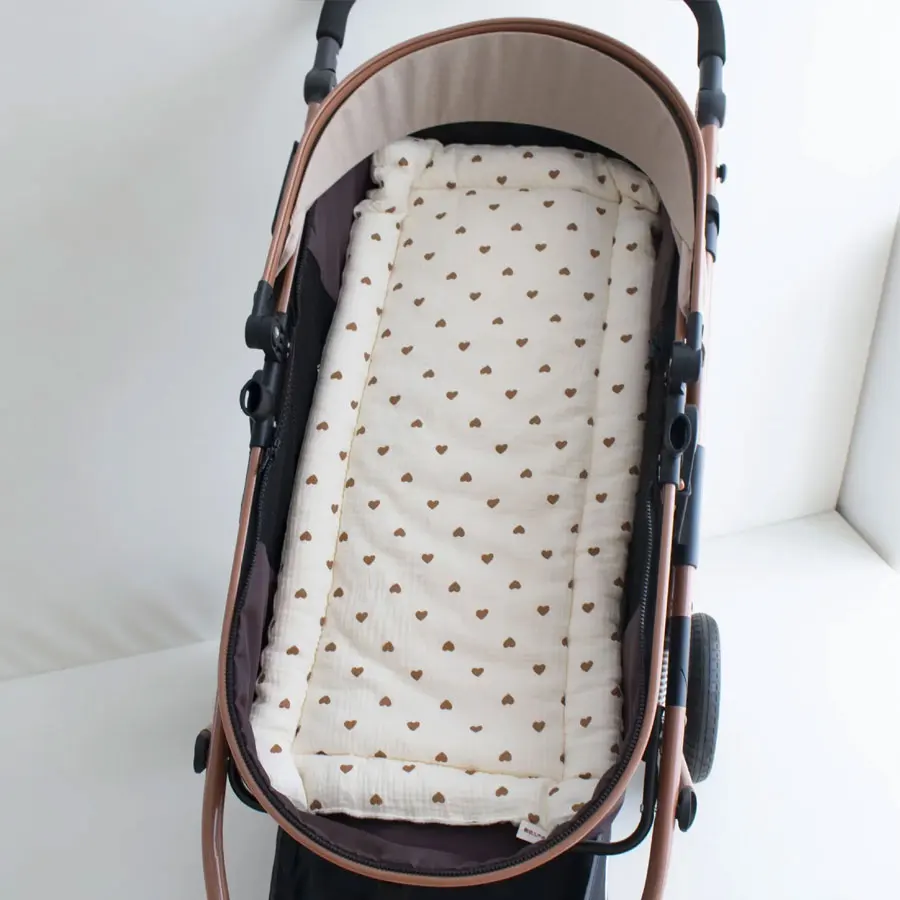 Weiches und bequemes Baby Walking Dickes Cartoon Bär Kinderwagen Kissen Baumwolle Schultergurt Kinderwagen Kissen – Detail 6