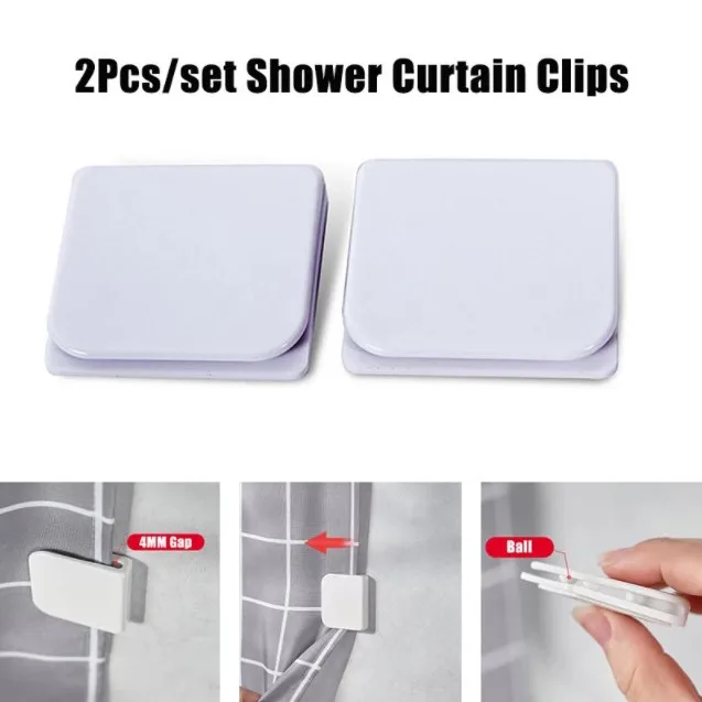 Vorhang Dusche Clip Clips Schutz Gewichte Windproofhoder Aufhänger Tischdecke Selbstklebende Badewanne Stop Gardinen Tieback Hält
