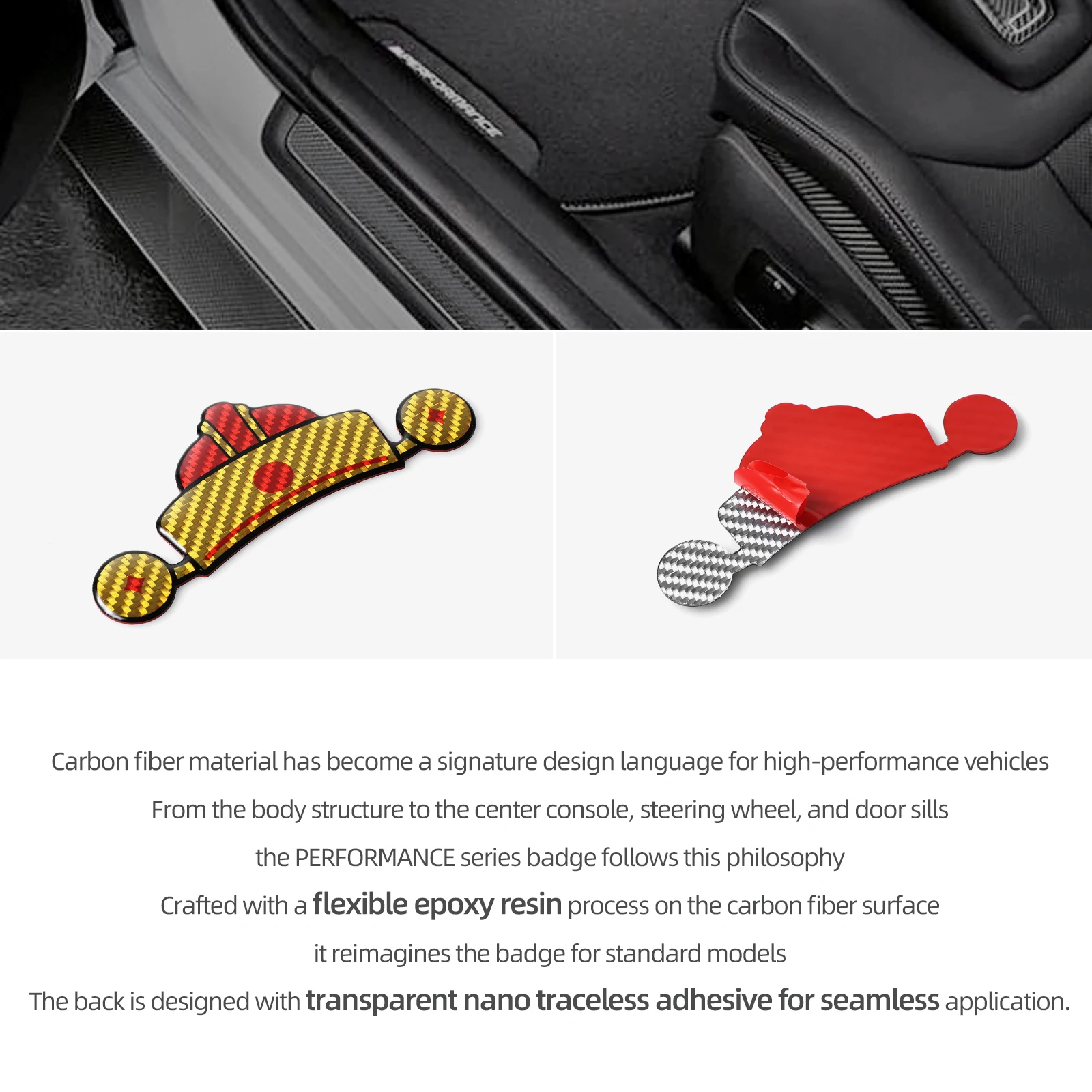 For Tesla Model  Y Juniper 2025 2026 Model 3 Highland Carbon Fiber Car Body Christmas Santa Hat Sticker Decor Tuning Accessories