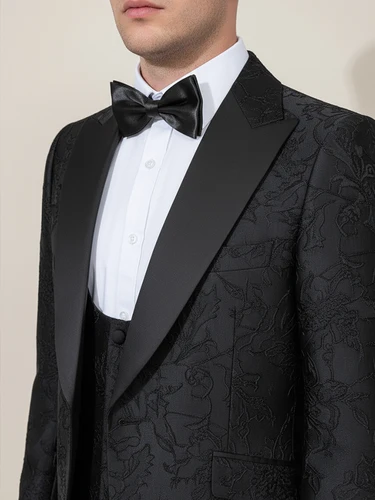 Imagen 2 del producto ST Cassy-vestido de fiesta tallado Retro de alta calidad, traje de fiesta de esmoquin ajustado, moda negra, novio, boda, tres piezas