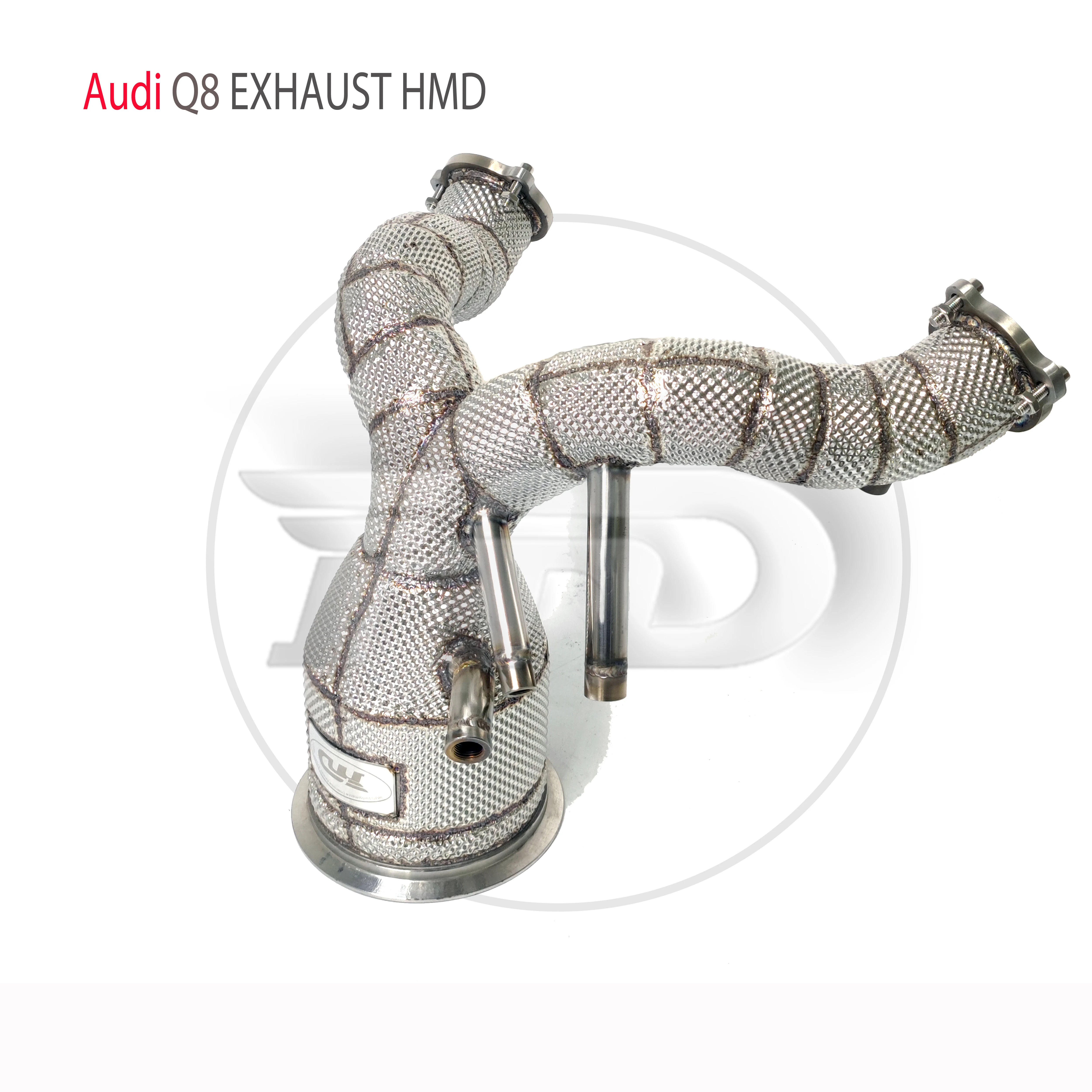 

HMD Exhaust Manifold High Flow Downpipe for Audi Q8 3.0T Car Accessories With Catalytic Header Without Cat Catless Pipe