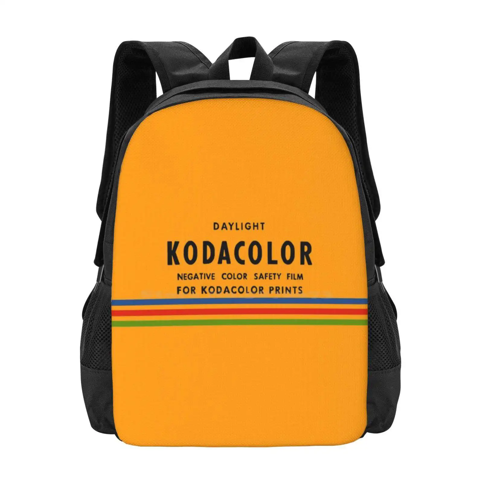 Kodak Kodacolor Vintage Hot Sale Schoolbag Backpack Fashion Bags Kodak Kodacolor Camera Vintage Retro Film Company Stripes
