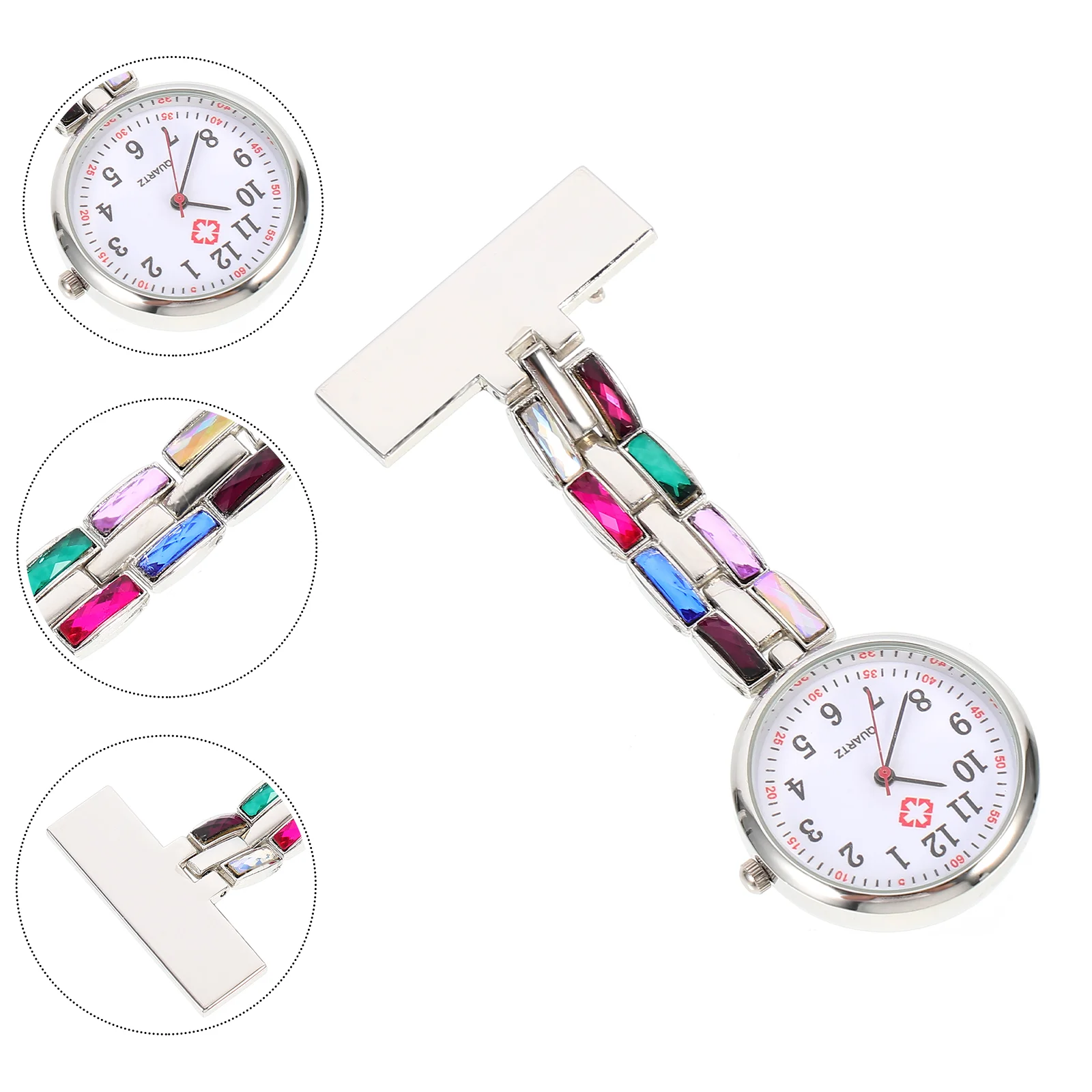 Digital Watch Pocket Nurse Watches for Women Pin Chest Lanyard Stethoscopes Nurses