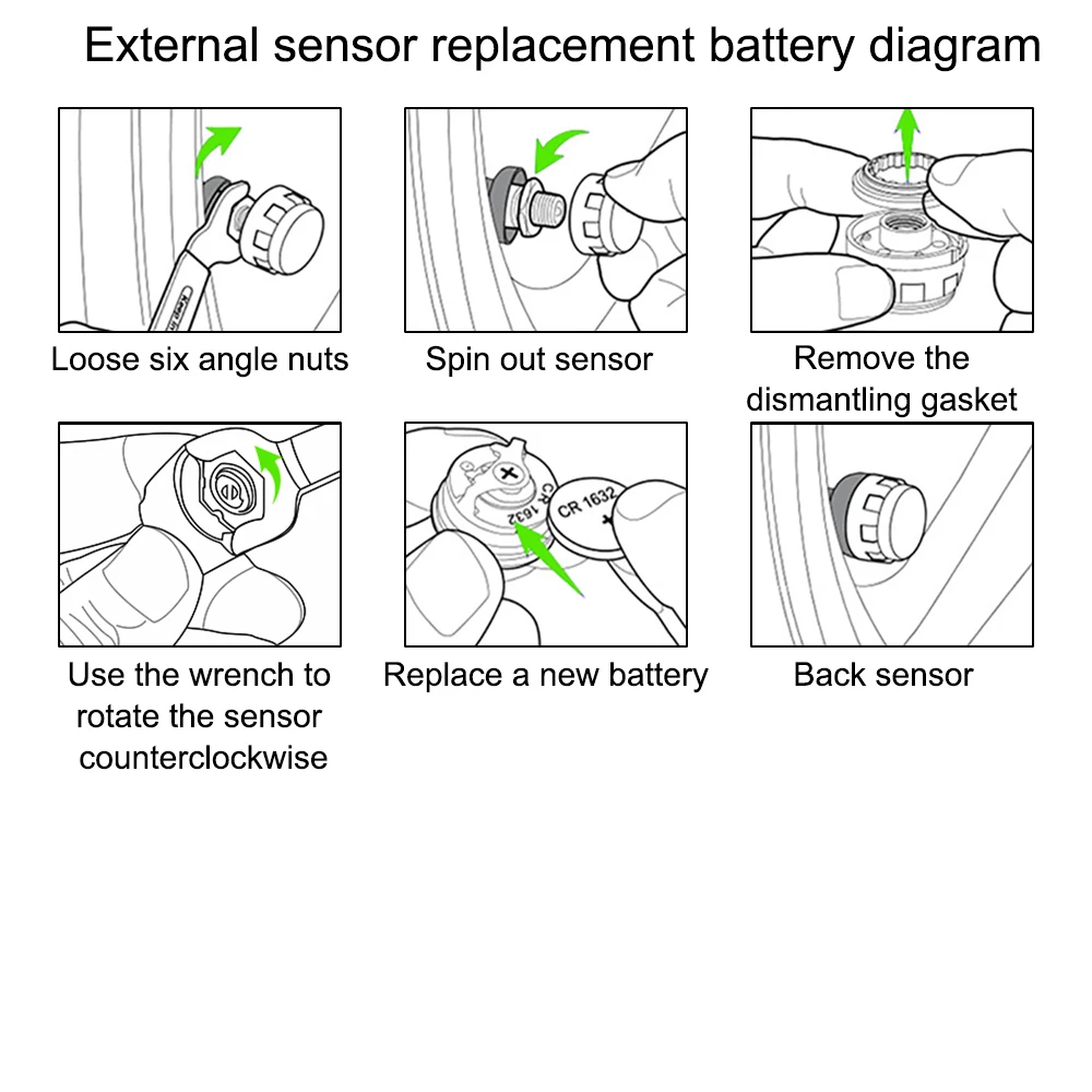 Wireless USB TPMS Auto Security Alarm Systems Mini Car Tire Pressure Monitoring System LCD Display