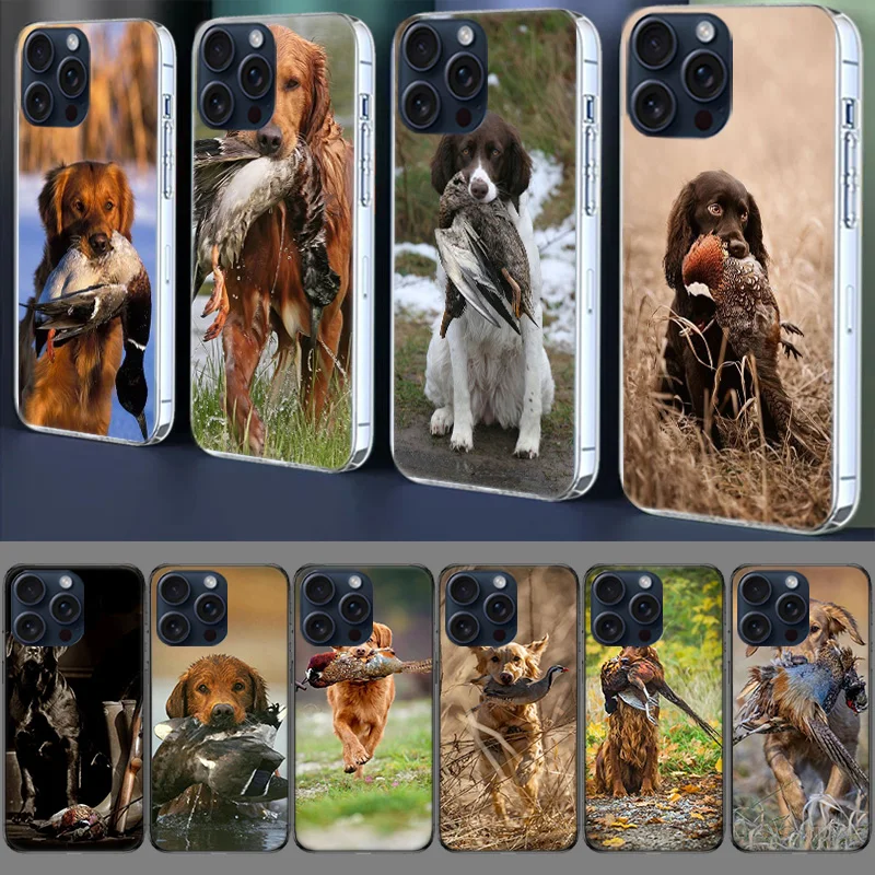 Hunters and Retrievers Clear Case For Apple iPhone 12 13 Mini TPU 11 14+ 15 16 Pro Max Capa Plus XR X XS Max Phone Cover Silicon