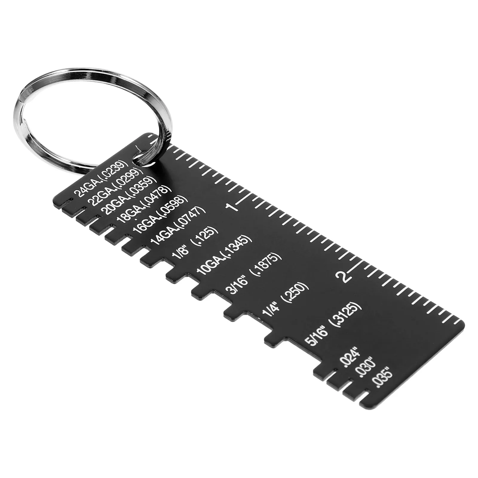 

Stainless Inspection Ruler High Precision Wire Measuring Gauge Metal Thickness Tool Compact Design