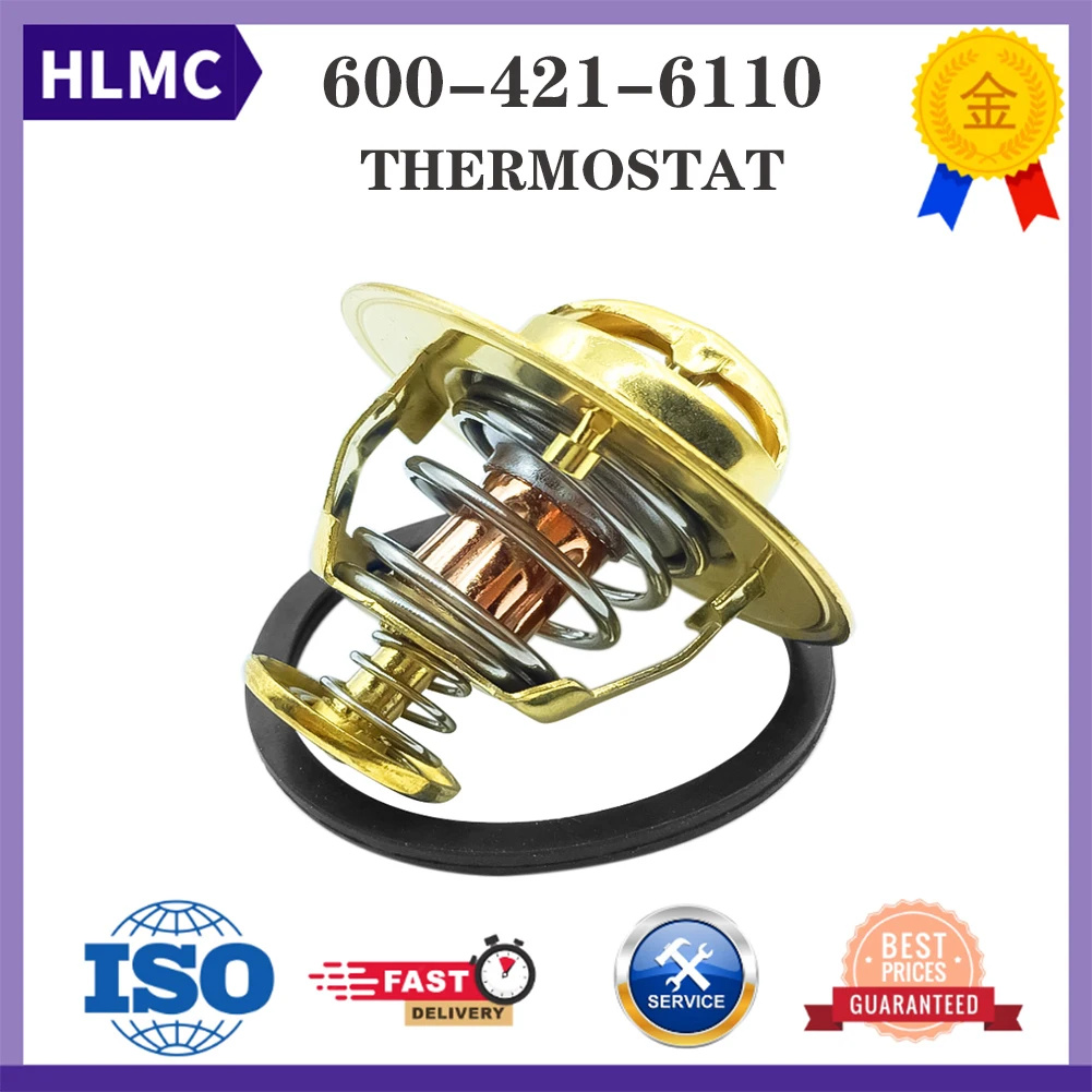 

Excavator Parts 6140-11-6310 600-421-6120 600-421-6110 82℃ Thermostat For Komatsu Engine 3D95S 4D95L 6D95 PC200-5 PC220-5