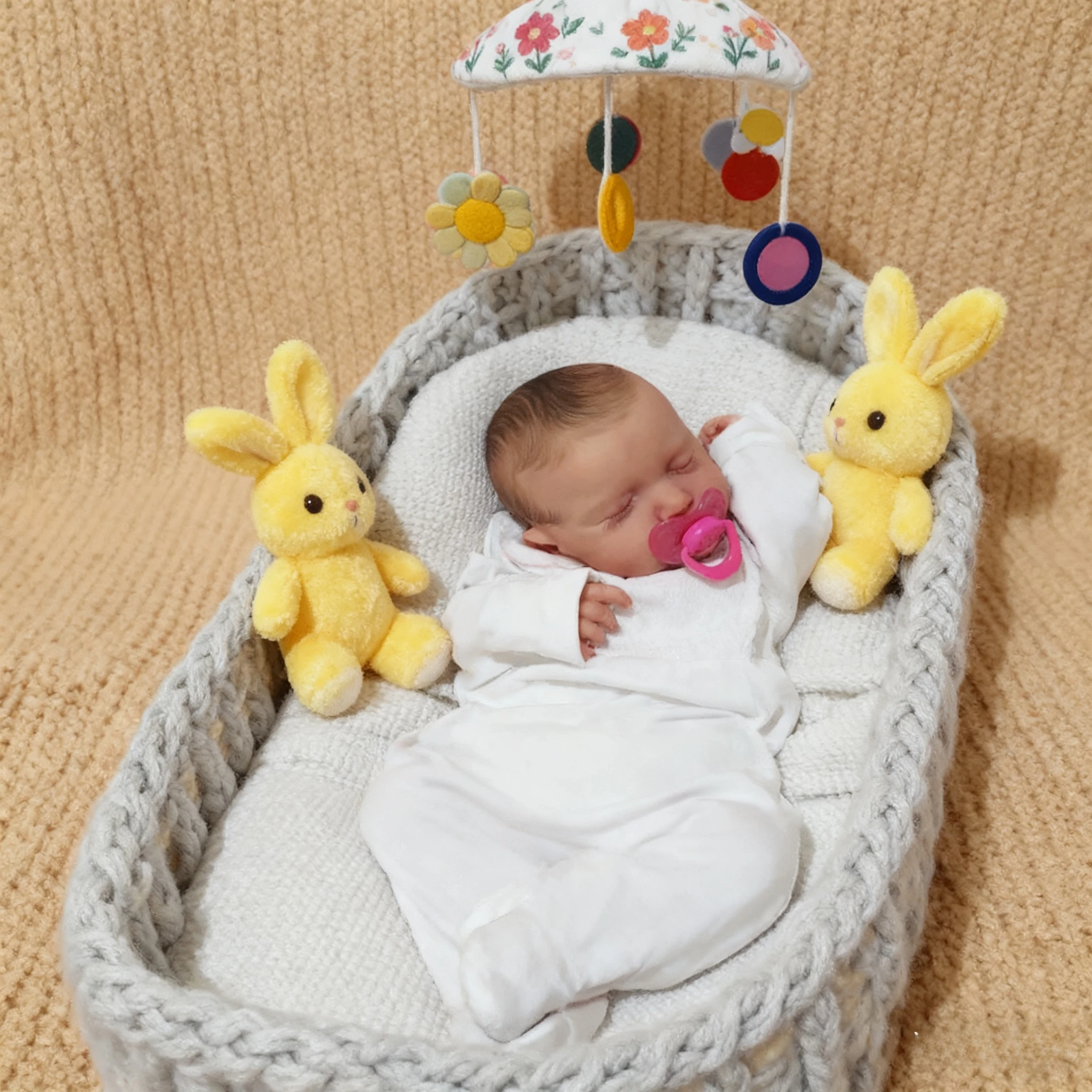 

NPK 19-дюймовая 3D-кожа с ручной росписью, несколько слоев, видимые вен, сон, Loulou, размер для новорожденных, кукла Reborn, куклы