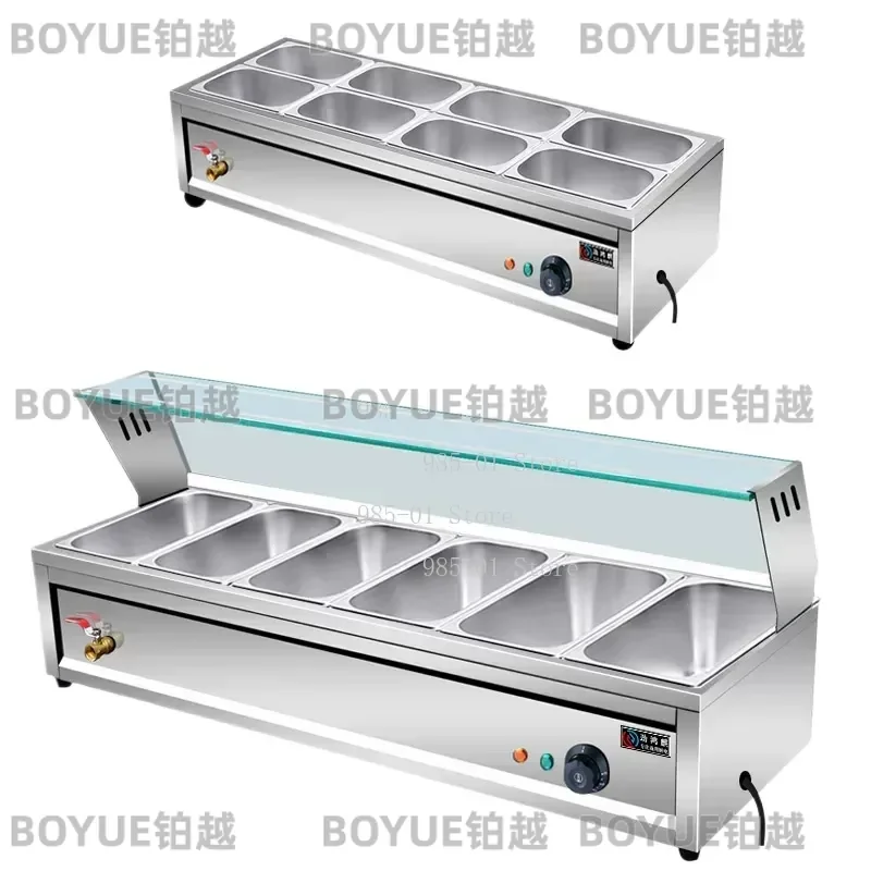 Small countertop hot food station, commercial electric heating warmer for canteens, fast food, sauces and dishes