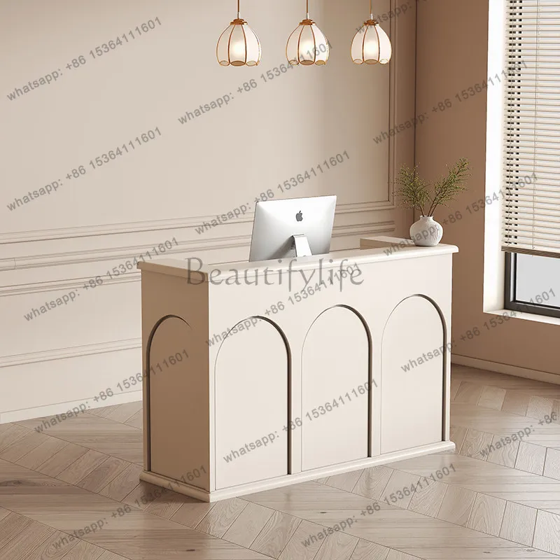 Factory Direct Sales Mid-century Style Clothing Store Cashier Desk Modern Design Cafe Reception Counter High-end Office Furnitur