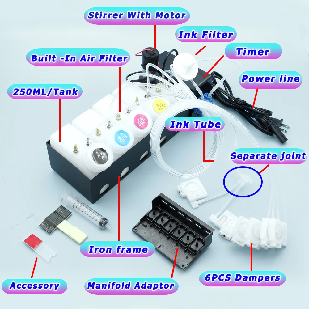 XP-15000 DTF Ink System White Ink Circulation With Manifold Damper Mixer Ink Shake XP-15000 CISS Timer Control