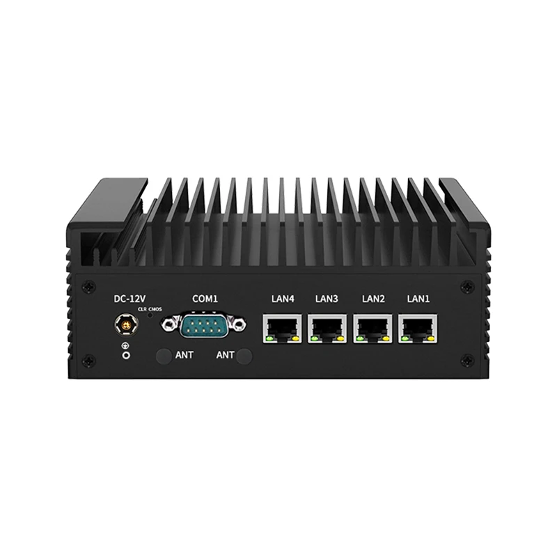Industrial Mini Computer 4 LAN 2 DDR5 Firewall Fanless 4 Ethernet Ports Mini Computer Accessories Embedded Mini Computer