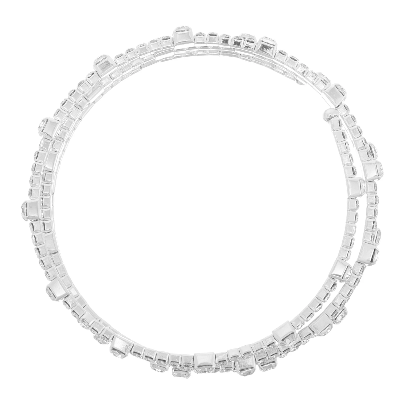 

Sparkly Rhinestone Bracelet Multi layer Elastic Women Jewelry Bridal Accessories Shiny Bangle Tiered H Charm Durability Shine