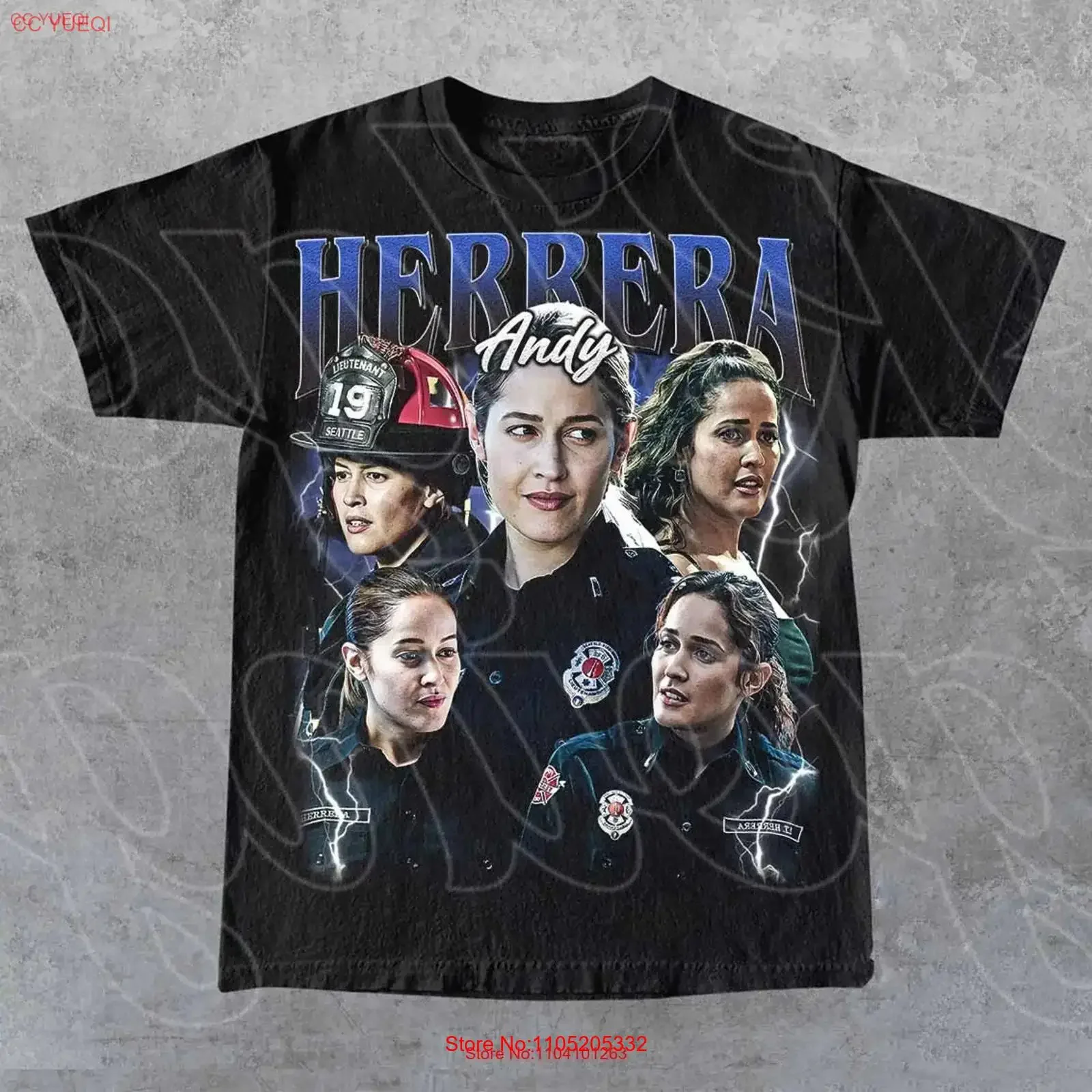 Limited Andy Herrera Station 19 Vintage T Shirt For Woman and Man vintage Washed streetwear Top For Everyday Wear fashion