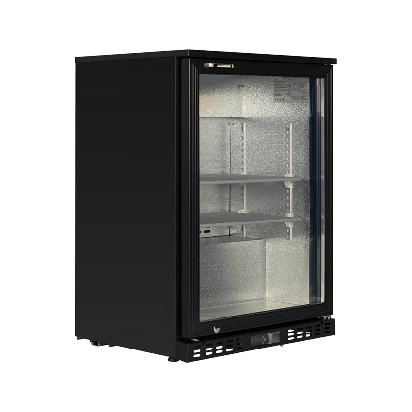 Commercial Fridge Glass Door Desktop Showcase Beverage Refrigerator Ice Bar Wine Cabinet Shop Freezer